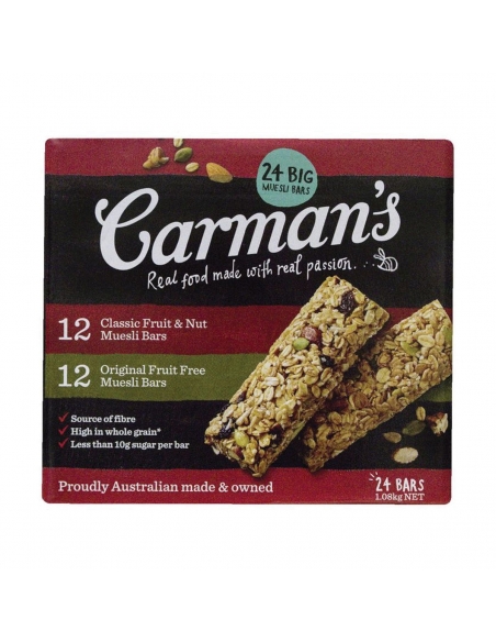 Carmans Traditional Muesli Bars 24 Pack x 1