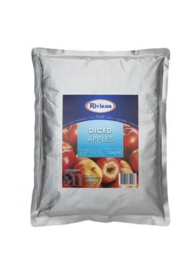 Riviana Foods Diced Apple Pouch Pack 3.2kg x 1
