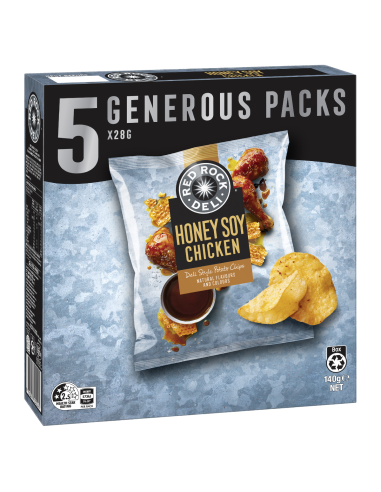 Red Rock Deli Honey Soja Hühnchen 28g 5 Pack