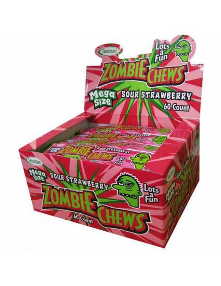 Zombie Chews Sour Strawberry X 72