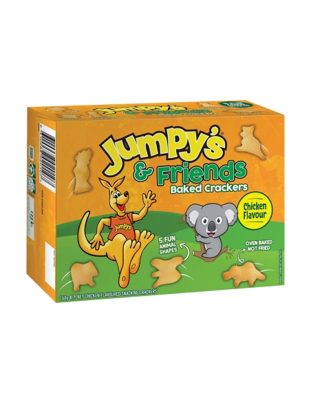 Jumpy's and Friends Baked Crackers Smak z kurczaka 140G