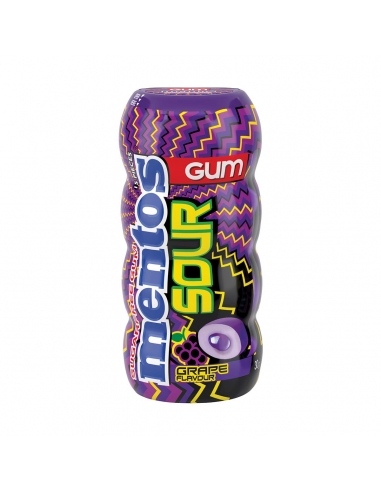 Mentos Sour Gum Grape 30g x 10