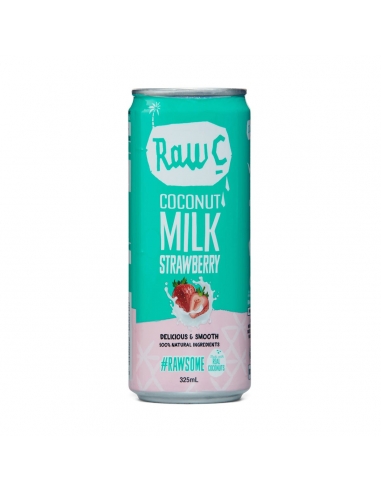 Raw C Coconut Milk Strawberry 325ml x 12