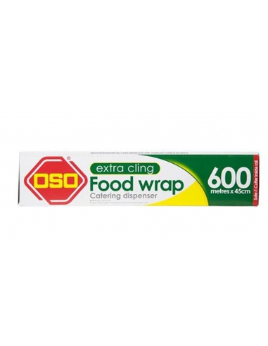 FoodWrap Extra Cling 45 mm di larghezza 600 m di lunghezza