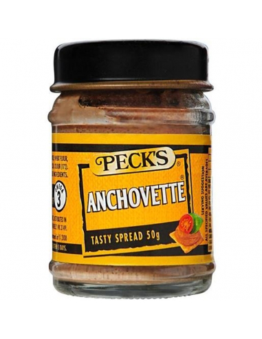 Pecks Paste Anchovetaは50gmを広げます
