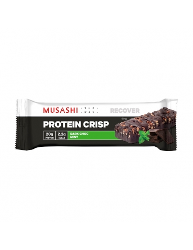 Musashi Protein Crisp Bar Dark Choc Mint 60g x 12