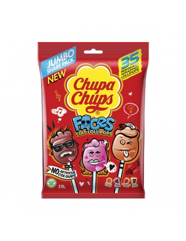 Chupa Chups Faces 35 Pacchetto 210G x 5