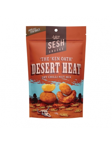 Sesh Snack Wüste Wärme Trockener Chili -Nuss -Mix 130 g x 12