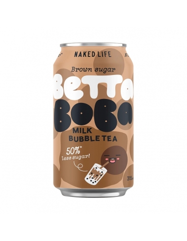 Naga życie Betta boba mrożona herbata brązowa cukier 315 ml x 12