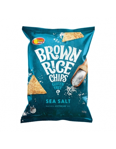 Sunrice Brown Rice Chips Sea Salt 150g x 5