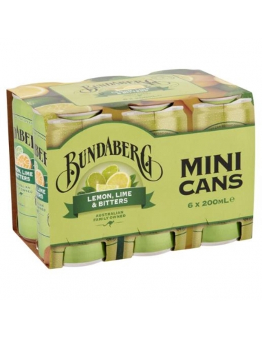 Bundaberg Lemon Lime and Bitters 200 ml 6 pack