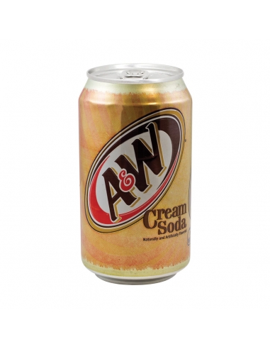 A & W Cream Soda Can 355ml x 12