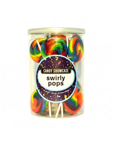 Candy Showcase Candy Swirl Pops 12G x 24