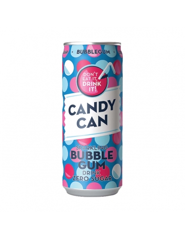 Candy Can Sparkling Bubblegum 330ml x 12