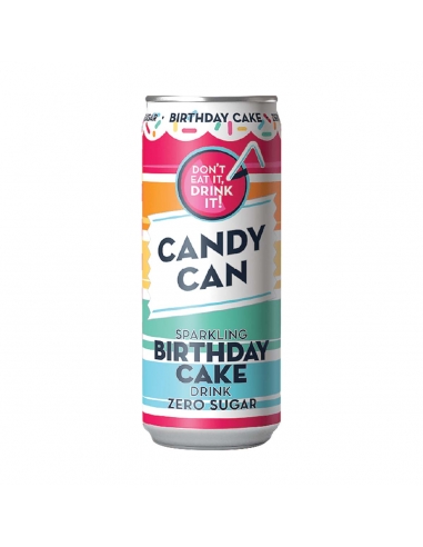 Candy Can Sparkling Birthday Cake 330 ml x 12
