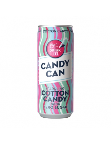 Candy Can Sparkling Cotton Candy 330ml x 12