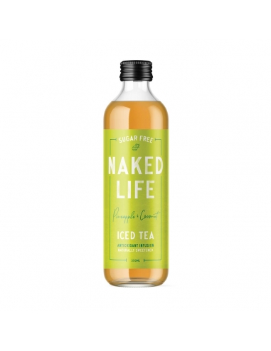 Naked Life Iced Tea Pineapple & Coconut 350ml x 12