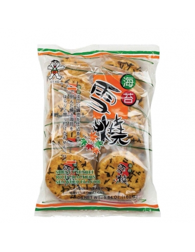 Shelly Senbei zeewier rijstcrackers 160 g x 1