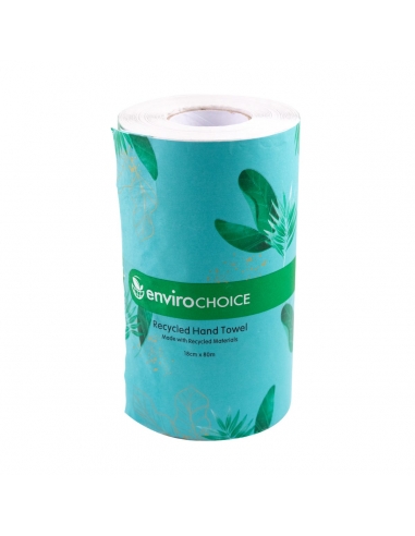 Envirochoice gerecycled papieren handdoekrol 18 cm bij 80m x 1