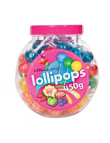 Lolliland Lollipops Jar 10g x 45