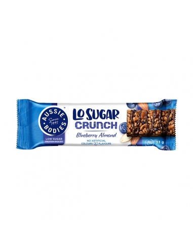 Cuerpos australianos Lo Sugar Crunch Blueberry Almond 33G x 12