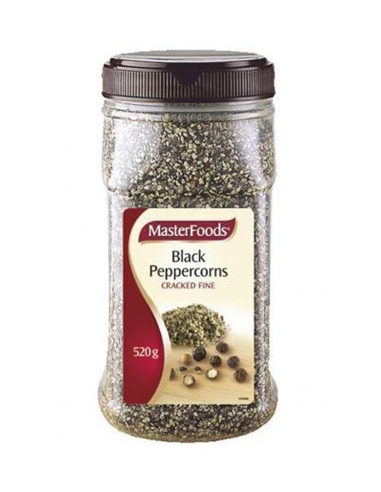 Masterfoods agrietado fino negro de pimienta de pimienta 420gm