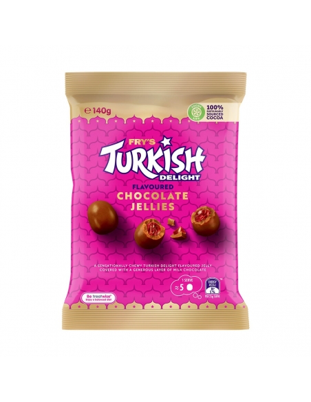 フライのトルコの喜びチョコレートゼリーバイト140g x 18