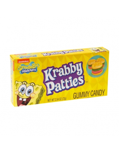Krabby Patties Colours Gummy Candy 72G x 12