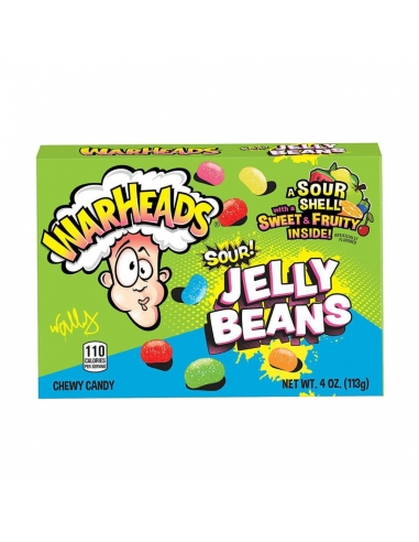 Warsheads Sour Jelly Beans 99g x 12