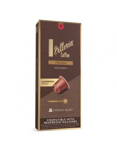 Vittoria Aluminium Italian Coffee Capsules 10pk
