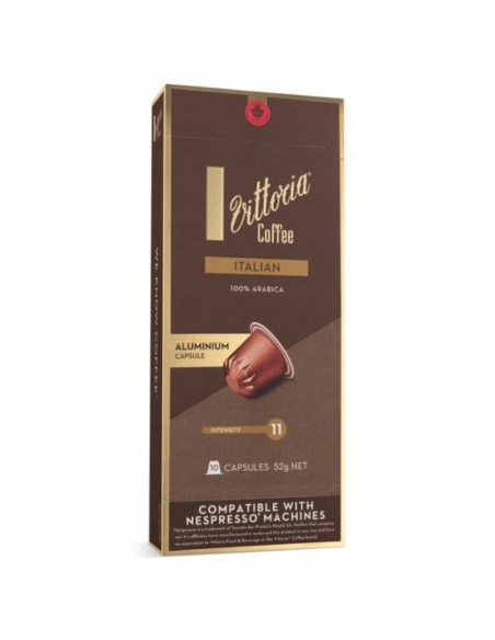 Vittoria Aluminium Capsules de café italien 10pk