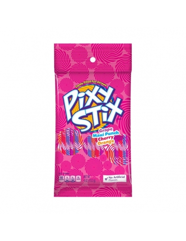 Pixy Stix Candy Filled Fun Straws Bag 90g x 12