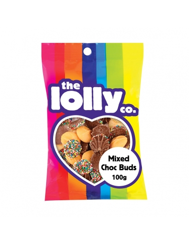 The Lolly Co Mix Chocolate Buds 100g x 12