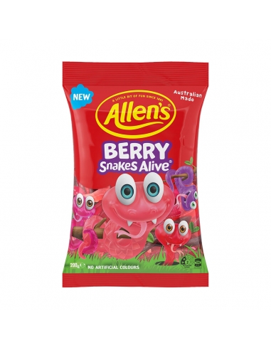 Allen's Berry Snakes Alive 200g x 12