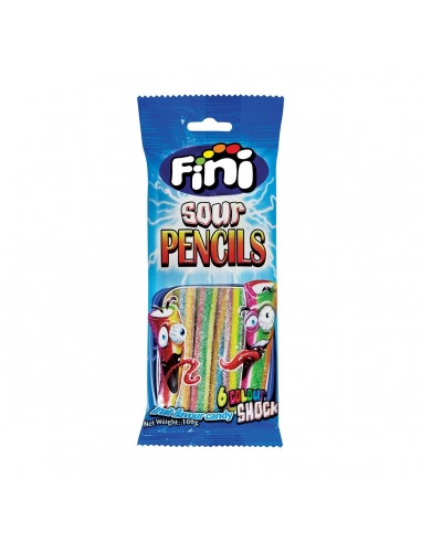 Fini Sour Rainbow Lápiz 100g x 16