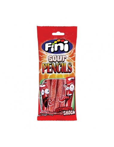 Fini Sour Strawberry Pencil 100g x 16