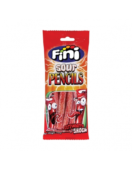 Fini Sour Strawberry Pencil 100g x 16