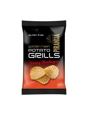 Piranha Potato Grills Saucy Barbeque 75g x 12