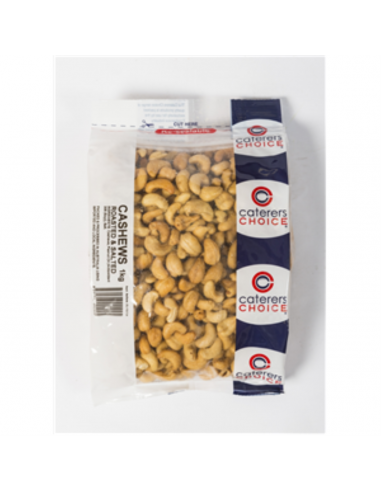 Caterers Choice Cashewnüsse geröstete gesalzene 1 kg Paket