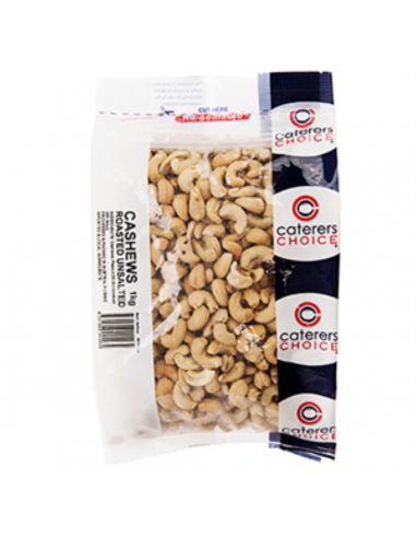 Caterers Choice Cashews geröstet ungesalzenes 1 kg Paket