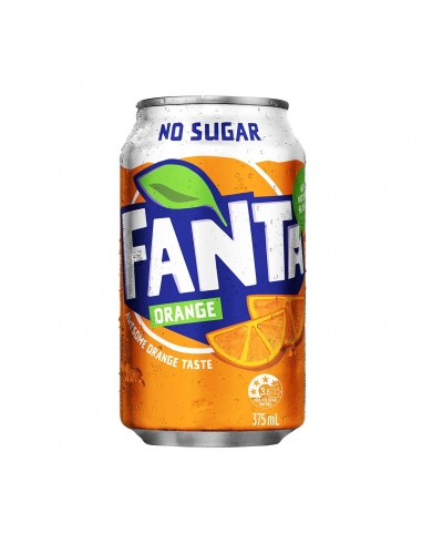 Fanta Orange No Sugar 375ml x 20