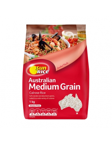 Sunrice White Medium Grain 1 kg