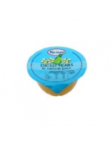 Riviana Pears Diced Cups In Natural Juice 120gr x 12 Tray