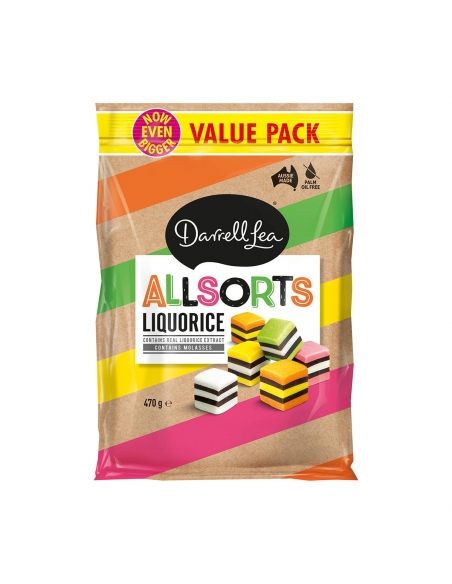 Darrell Lea Allsorts Pack Value Pack 470g x 8