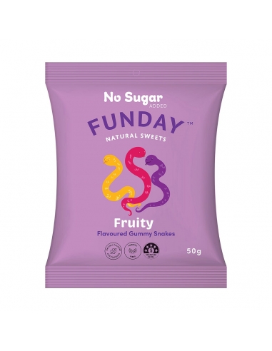 Funday Fruity Gummy Serpents 50g x 12