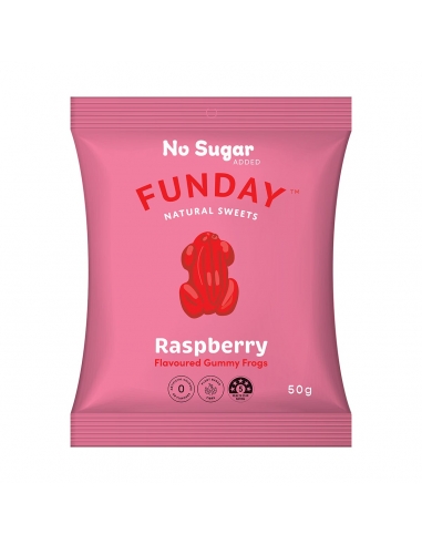Funday Raspberry Gummy Frösche 50g x 12