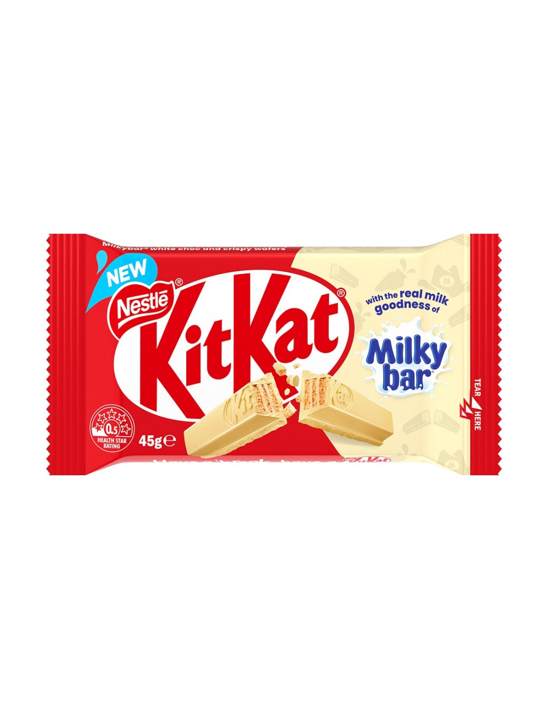 48 x Nestle Kitkat Kit Kat Milk Chocolate Wafer Bars 45g Each Free Shipping