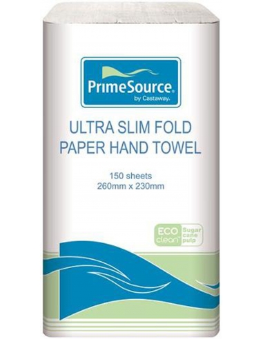 Primesource Ultra Slim Paper Hand Towel Roll 150 Pack x 1
