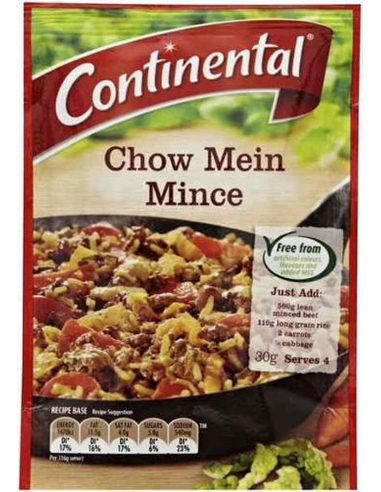Continental Chow Mein Mince Rezept Basis 30gm x 12