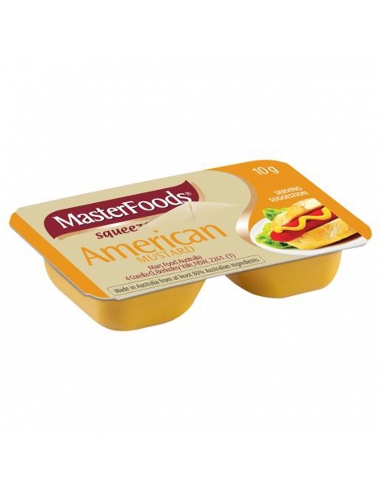 MasterFoods American Mostard Squeeze 10Gm x 100